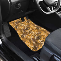 Hawaii Gold Tropical Leaves Car Mats - Polynesian Pride