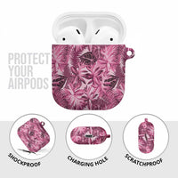 Hawaii Pink Tropical Leaves AirPods Case LT01 - Polynesian Pride