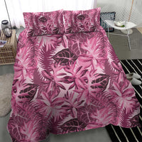 Hawaii Pink Tropical Leaves Bedding Set - Polynesian Pride