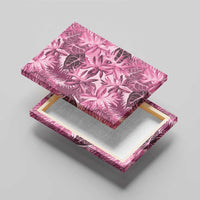 Hawaii Pink Tropical Leaves Canvas Wall Art LT01 - Polynesian Pride
