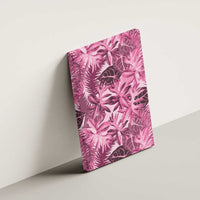 Hawaii Pink Tropical Leaves Canvas Wall Art LT01 - Polynesian Pride