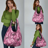 Hawaii Pink Tropical Leaves Grocery Bag LT01 - Polynesian Pride