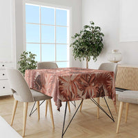 Hawaii Red Brown Tropical Leaves Tablecloth LT01 - Polynesian Pride