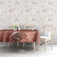 Hawaii Red Brown Tropical Leaves Tablecloth LT01 - Polynesian Pride