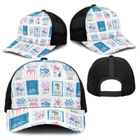 Hawaii Coastal Summer Postcard Baseball Net Cap LT01 - Polynesian Pride