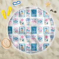 Hawaii Coastal Summer Postcard Beach Blanket