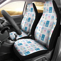 Hawaii Coastal Summer Postcard Car Seat Cover