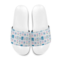 Hawaii Coastal Summer Postcard Slide Sandals