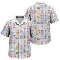 Aloha Summer Posters Grunge Textures Family Matching Short Sleeve Bodycon Dress and Hawaiian Shirt