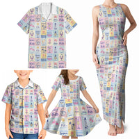 Aloha Summer Posters Grunge Textures Family Matching Tank Maxi Dress and Hawaiian Shirt LT01 - Polynesian Pride
