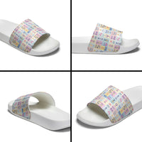 Aloha Summer Posters Grunge Textures Slide Sandals LT01 - Polynesian Pride