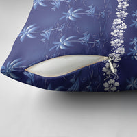 Blue Hawaii Palm Tree Hibiscus Pillow Cover Fantasy Summer Vibe LT01 - Polynesian Pride
