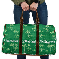 Green Hawaii Palm Tree Hibiscus Travel Bag Fantasy Summer Vibe LT01 Green - Polynesian Pride