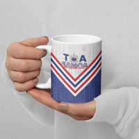 Custom Toa Samoa Rugby Ceramic Mug 1992-1993 Special Edition - Polynesian Pride