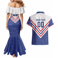 Custom Toa Samoa Rugby Couples Matching Mermaid Dress and Hawaiian Shirt 1992-1993 Special Edition - Polynesian Pride