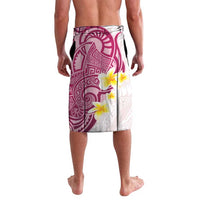Maori Manta Ray Plumeria Royal Pink Lavalava LT01 - Polynesian Pride