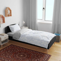 Plumeria Floral White Sunday Bedding Set LT01 - Polynesian Pride