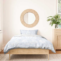 Plumeria Floral White Sunday Bedding Set LT01 - Polynesian Pride