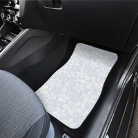Plumeria Floral White Sunday Car Mats LT01 - Polynesian Pride
