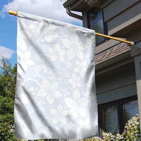 Plumeria Floral White Sunday Garden Flag LT01 - Polynesian Pride