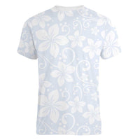 Plumeria Floral White Sunday Women V-Neck T-Shirt LT01 - Polynesian Pride