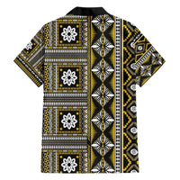 Fiji Masi Tapa Pattern Yellow Hawaiian Shirt - Polynesian Pride