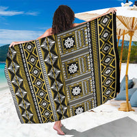 Fiji Masi Tapa Pattern Yellow Sarong - Polynesian Pride