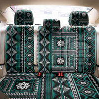 Fiji Masi Tapa Pattern Teal Back Car Seat Cover - Polynesian Pride