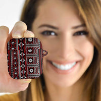 Fiji Masi Tapa Pattern Red AirPods Case LT01 - Polynesian Pride