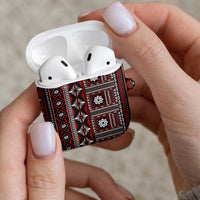 Fiji Masi Tapa Pattern Red AirPods Case LT01 - Polynesian Pride