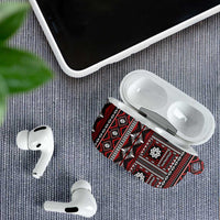 Fiji Masi Tapa Pattern Red AirPods Case LT01 - Polynesian Pride