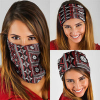 Fiji Masi Tapa Pattern Red Neck Gaiter - Polynesian Pride