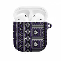 Fiji Masi Tapa Pattern Purple AirPods Case - Polynesian Pride