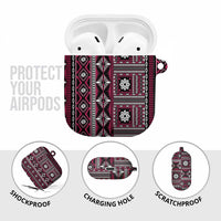 Fiji Masi Tapa Pattern Pink AirPods Case LT01 - Polynesian Pride