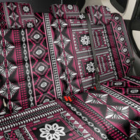 Fiji Masi Tapa Pattern Pink Back Car Seat Cover - Polynesian Pride