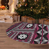 Fiji Masi Tapa Pattern Pink Tree Skirt - Polynesian Pride
