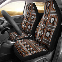 Fiji Masi Tapa Pattern Orange Car Seat Cover - Polynesian Pride