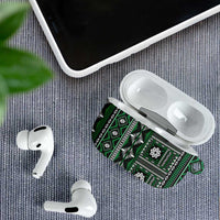 Fiji Masi Tapa Pattern Green AirPods Case LT01 - Polynesian Pride
