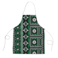 Fiji Masi Tapa Pattern Green Apron - Polynesian Pride