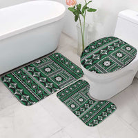 Fiji Masi Tapa Pattern Green Bathroom Set - Polynesian Pride