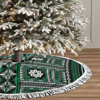 Fiji Masi Tapa Pattern Green Tree Skirt - Polynesian Pride
