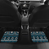Fiji Masi Tapa Pattern Blue Car Mats - Polynesian Pride