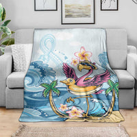 Hawaii Flamingo Blanket Plumeria Tropical Beach LT01 - Polynesian Pride