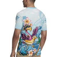 Hawaii Flamingo Rugby Jersey Plumeria Tropical Beach LT01 - Polynesian Pride