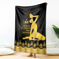 Haiti Neg Marron Gold Blanket Lespwa pa anyen san aksyon LT01 - Polynesian Pride