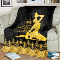 Haiti Neg Marron Gold Blanket Lespwa pa anyen san aksyon LT01 - Polynesian Pride