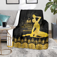 Haiti Neg Marron Gold Blanket Lespwa pa anyen san aksyon LT01 - Polynesian Pride