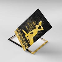 Haiti Neg Marron Gold Canvas Wall Art Lespwa pa anyen san aksyon LT01 With Frame Gold - Polynesian Pride