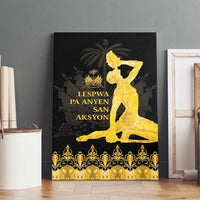 Haiti Neg Marron Gold Canvas Wall Art Lespwa pa anyen san aksyon LT01 - Polynesian Pride