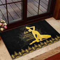 Haiti Neg Marron Gold Rubber Doormat Lespwa pa anyen san aksyon LT01 - Polynesian Pride